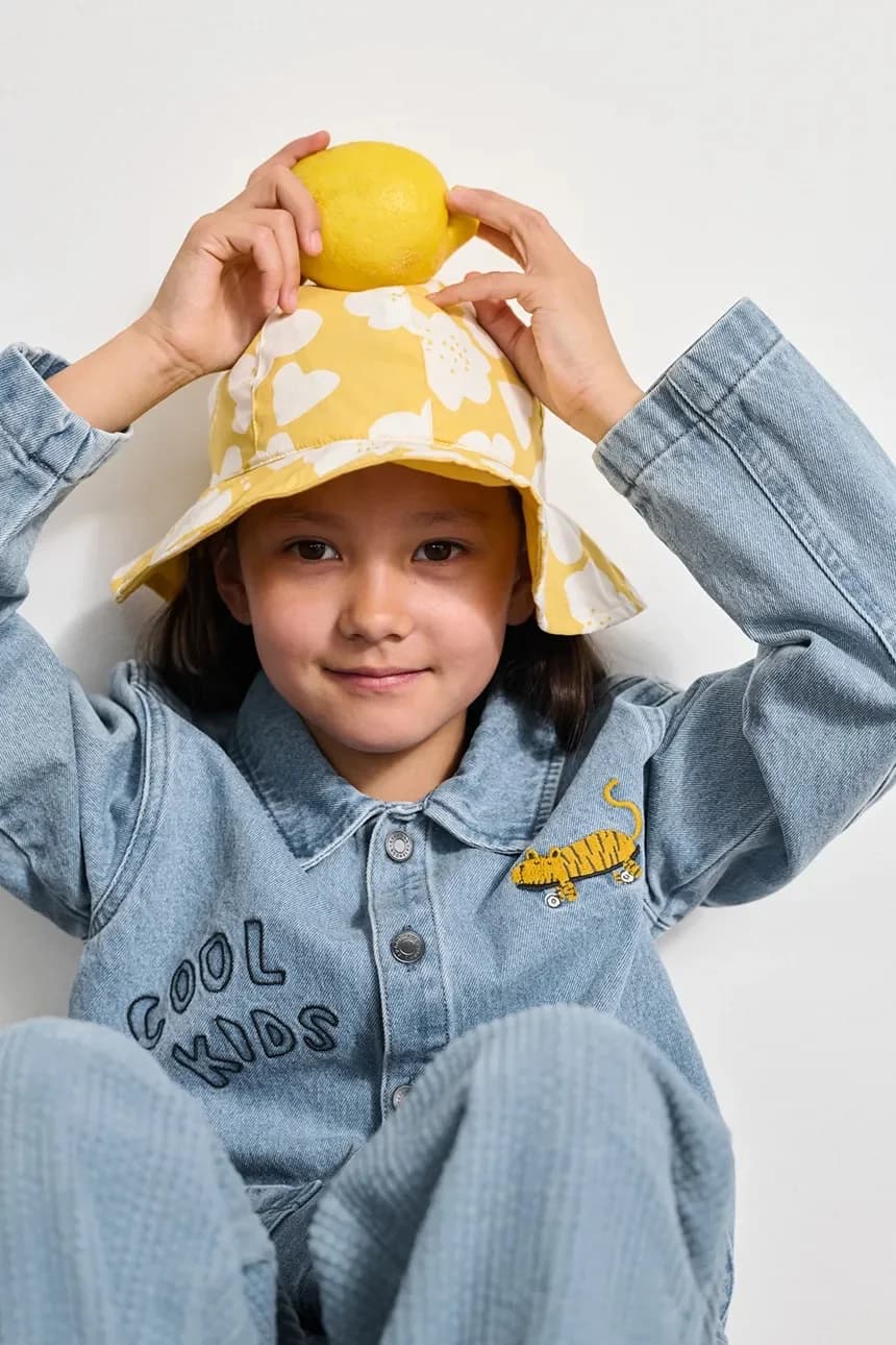 Детская двусторонняя хлопковая шапка Amelia Reversible Sun Hat