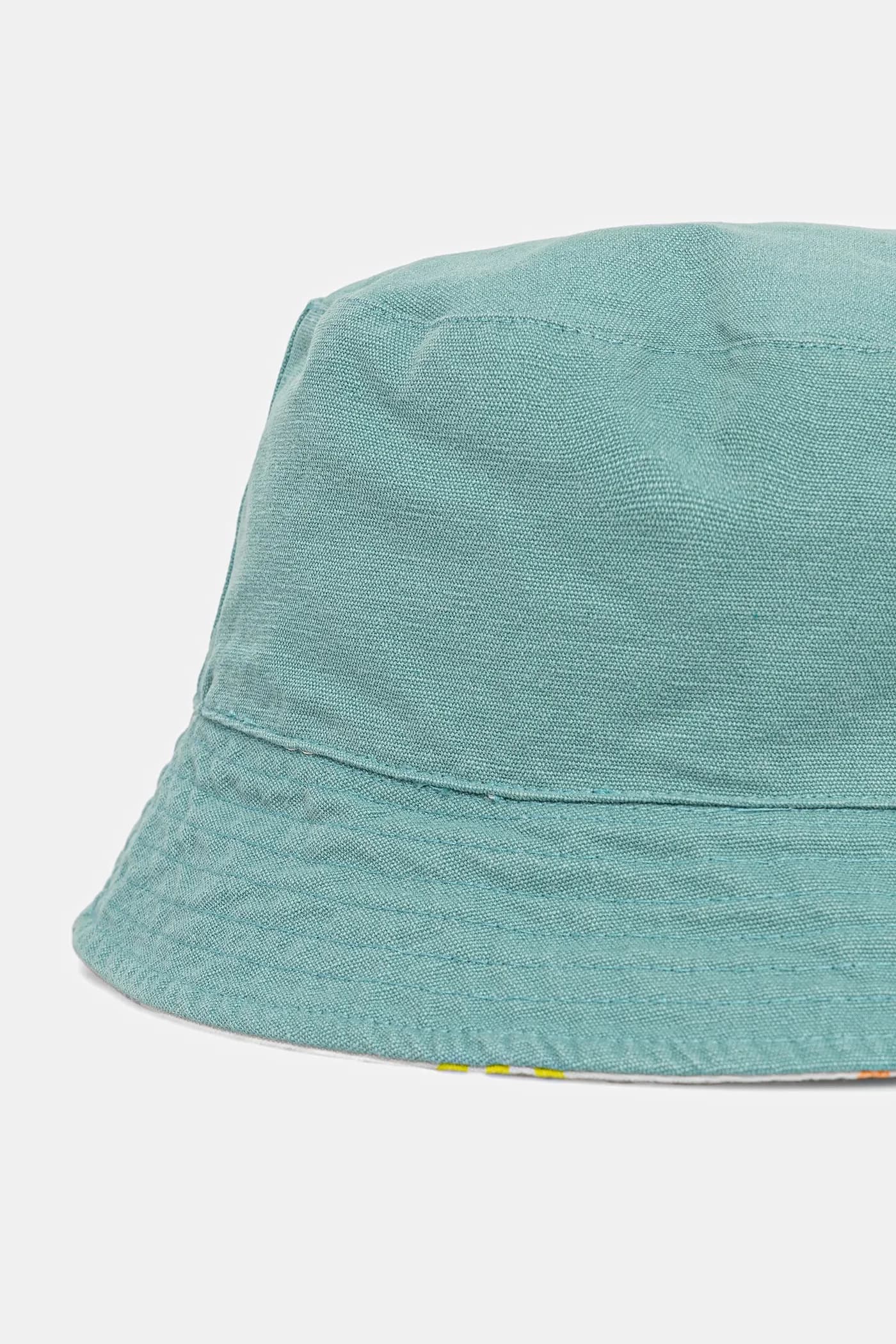 Детская двусторонняя шапка из хлопка. - фото 3