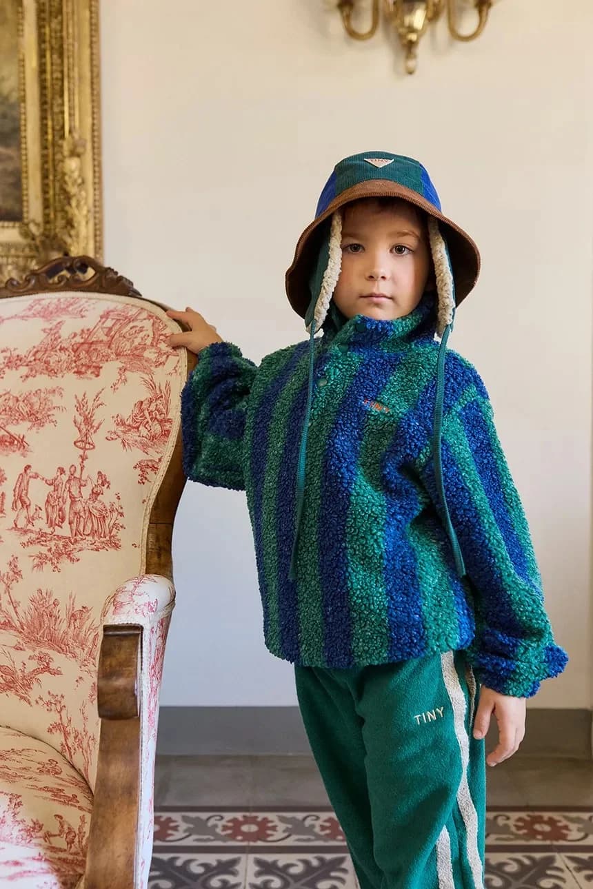 Детская хлопковая шапка COLOR BLOCK BUCKET HAT