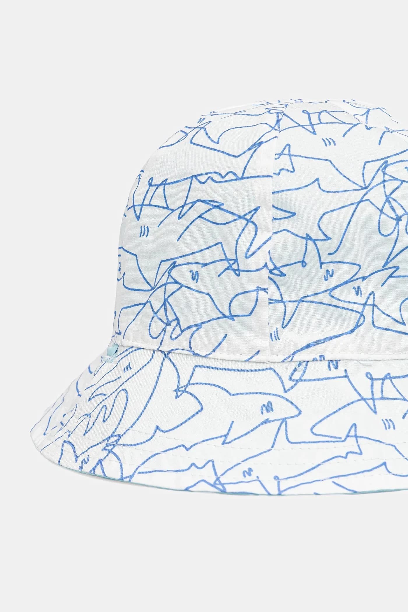 Детская двусторонняя шапка из хлопка. - фото 3