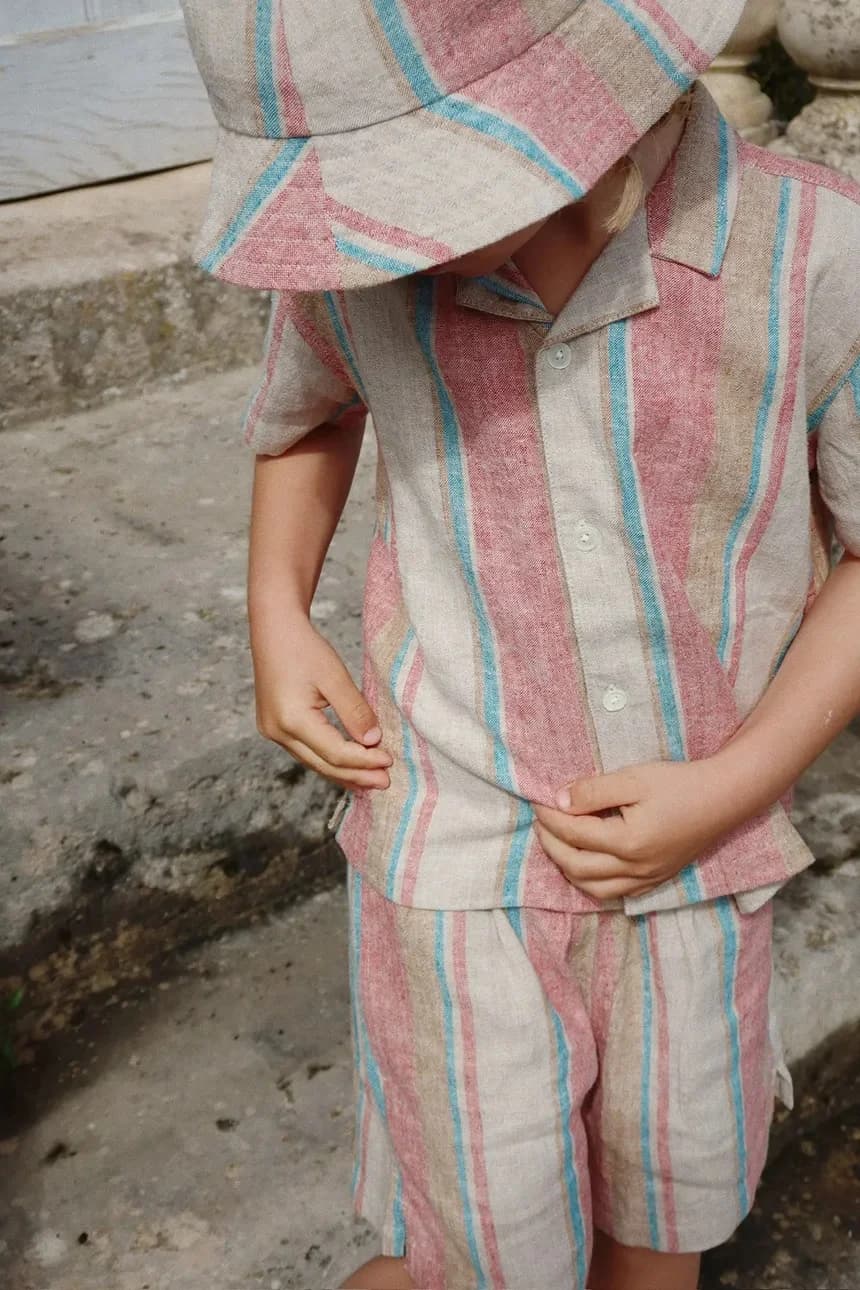 Детская льняная шапка VENICE BUCKET HAT - фото 4