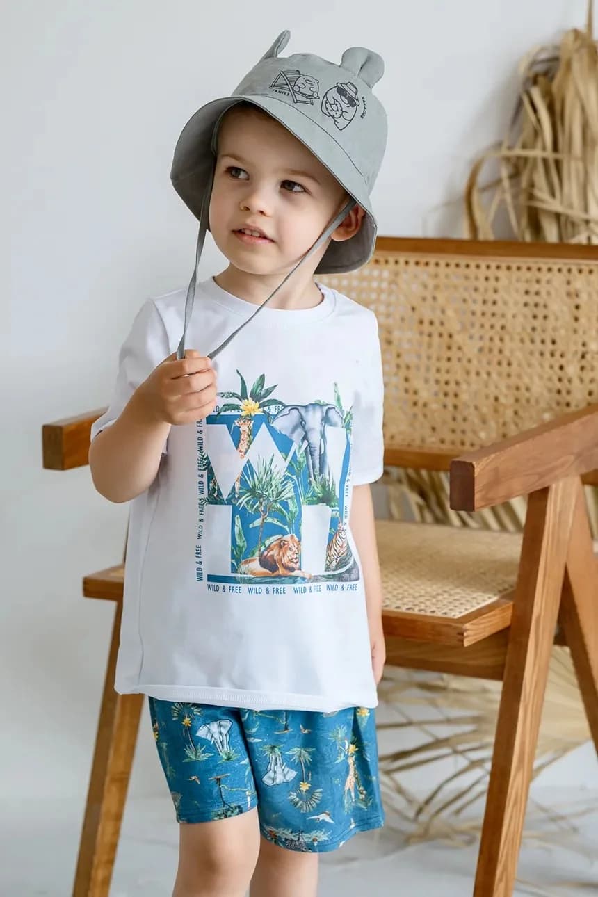 TADI детская льняная шапка