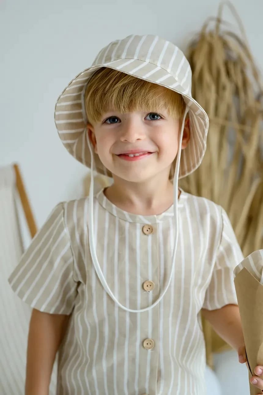 ZURIMAN детская льняная шапка - фото 3