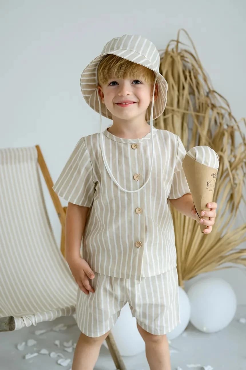 ZURIMAN детская льняная шапка - фото 4