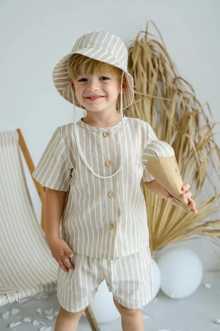 ZURIMAN детская льняная шапка - фото 5