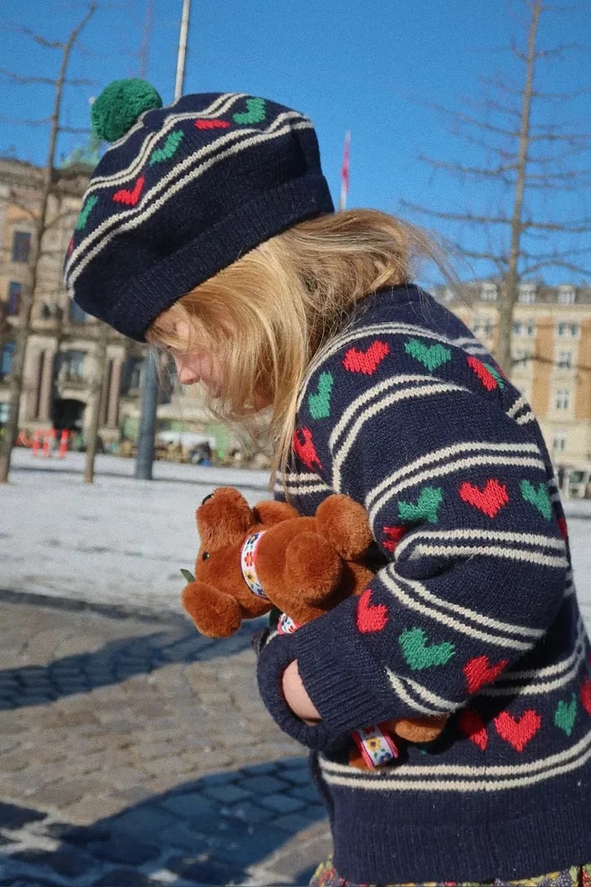 Детский берет с добавлением шерсти BELOU KNIT BERET - фото 5