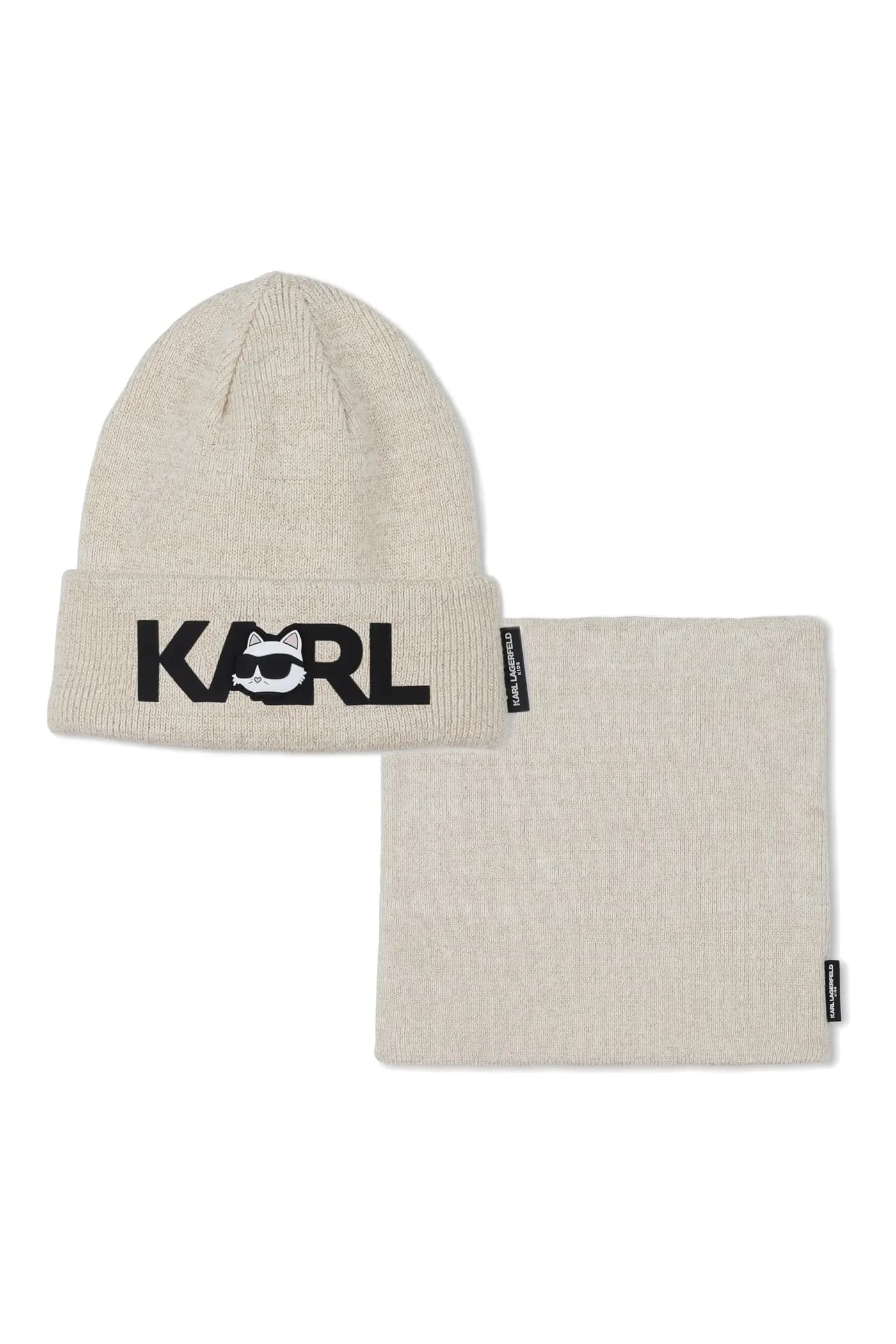 Хлопковая детская шапка и шарф