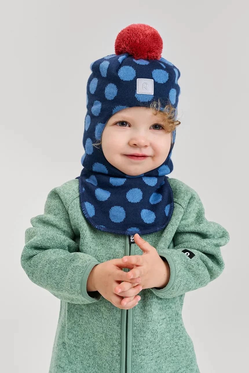 Детская подшлемник из смесовой шерсти Polkka.