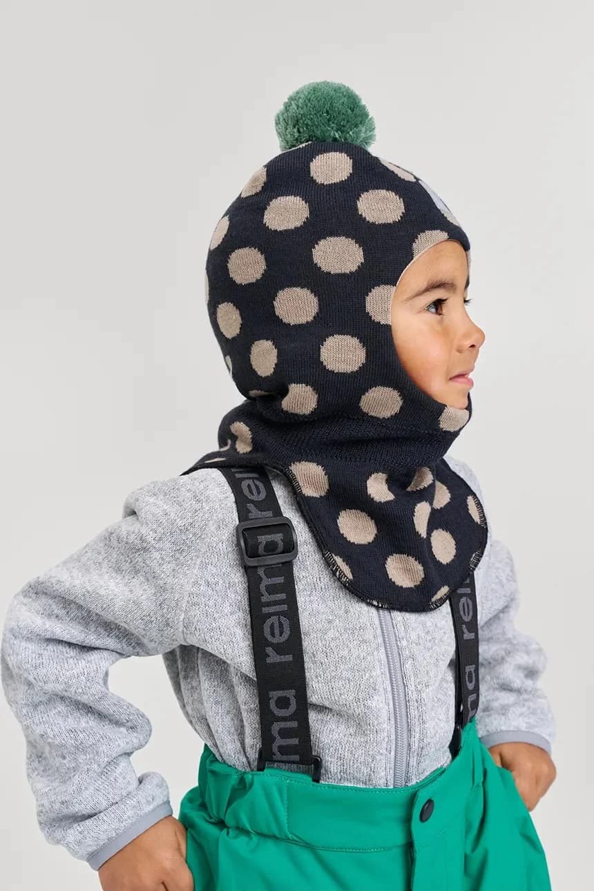 Детская подшлемник из смесовой шерсти Polkka.