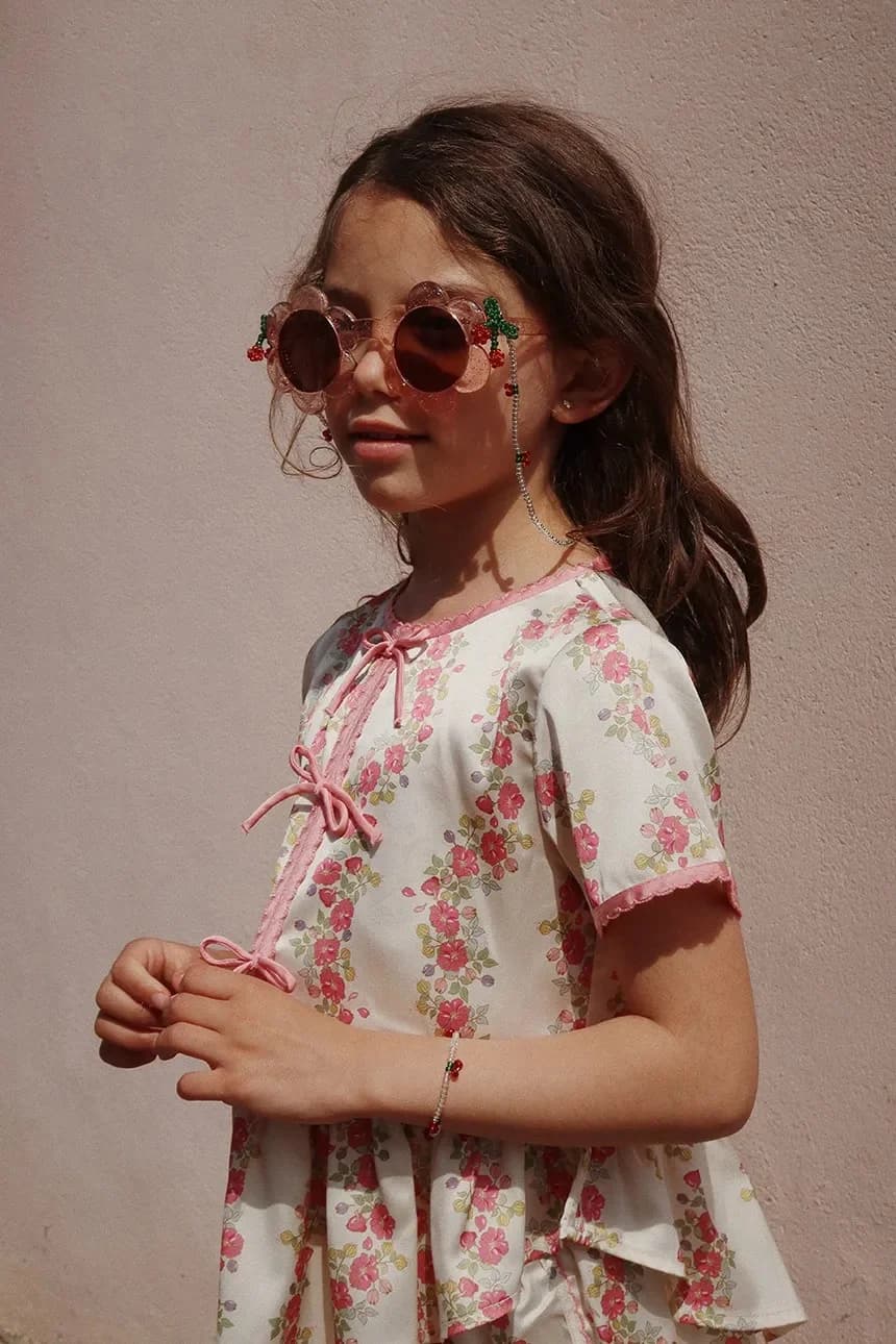 СОЛНЦЕЗАЩИТНЫЕ ОЧКИ ЦЕПОЧКА-БУС ВИШНЯ детская цепочка для очков - фото 6