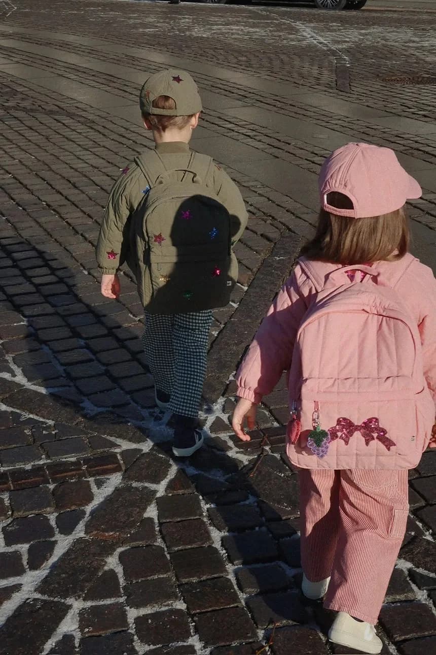 JUNO СТЕГАНЫЙ РЮКЗАК С ПАЙЕТКАМИ Детский рюкзак миди - фото 11