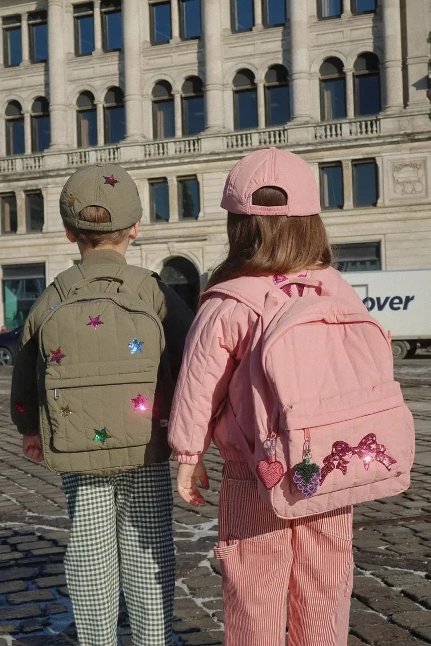 JUNO СТЕГАНЫЙ РЮКЗАК С ПАЙЕТКАМИ Детский рюкзак миди - фото 8