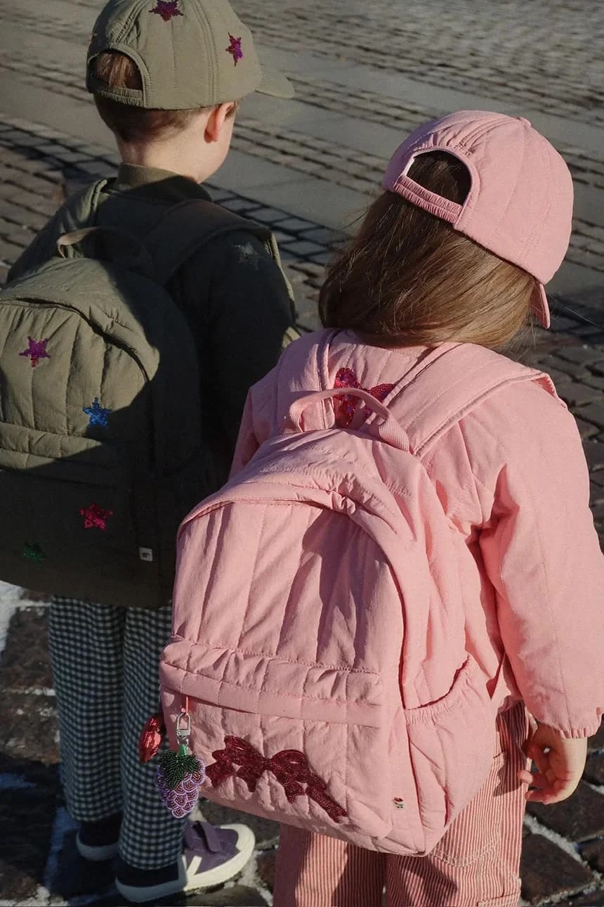 JUNO СТЕГАНЫЙ РЮКЗАК С ПАЙЕТКАМИ Детский рюкзак миди - фото 9