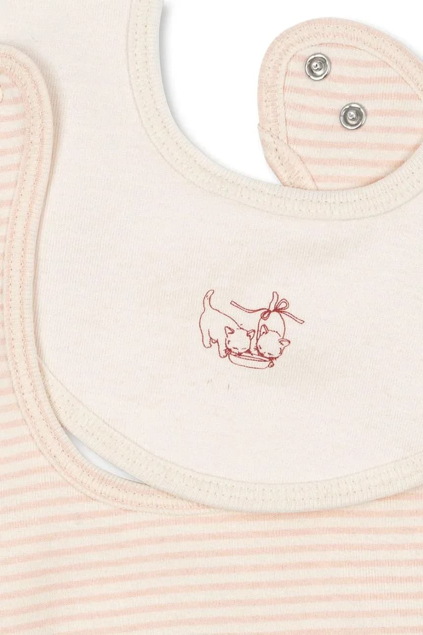 FIO STRIPE 2 PACK BIBS OCS Двухсторонний детский нагрудник, 2 упаковки - фото 3