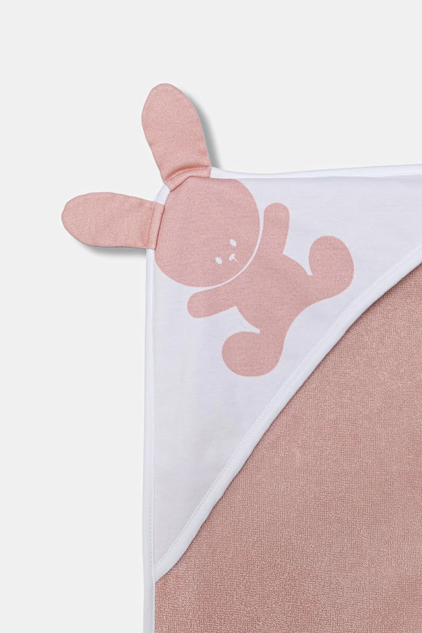 Детское хлопковое полотенце с капюшоном. - фото 3