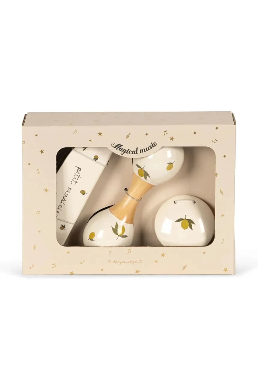 Деревянная детская игрушка МУЗЫКАЛЬНЫЙ НАБОР PETIT LEMON GLOSSY FSC, 3 шт. - фото 5
