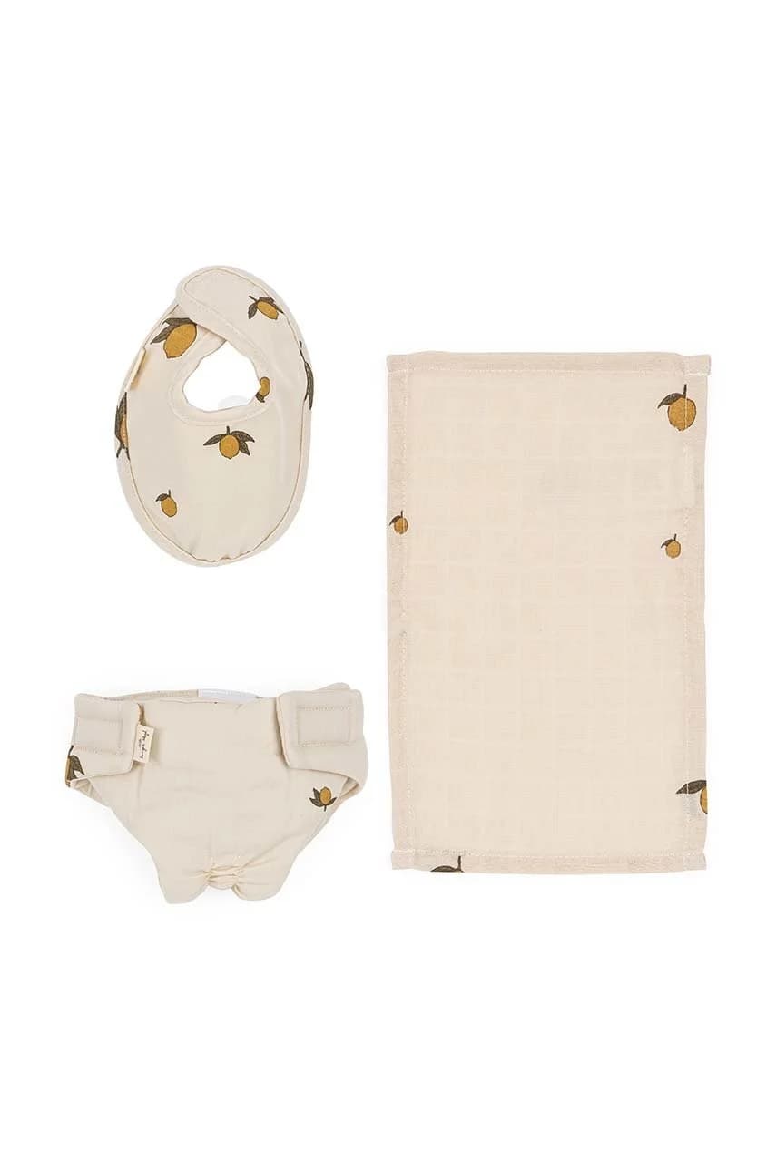 Комплект куклы: подгузник, слюнявчик и шарфик DOLL NURSERY SET