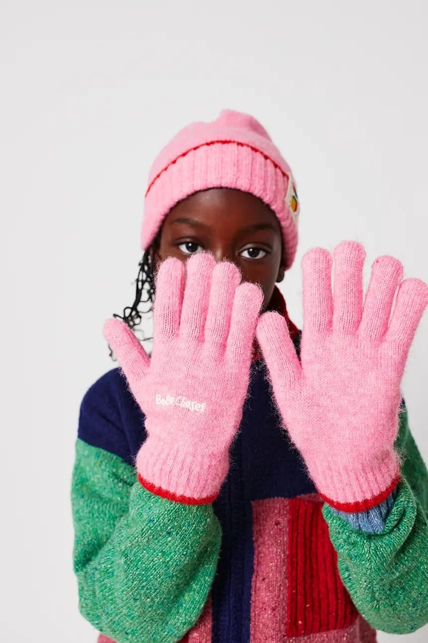 Детские перчатки из смесовой шерсти. - фото 4