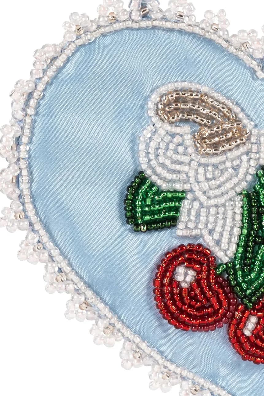 Детская сумка через плечо BEADED HEART MINI PURSE - фото 4