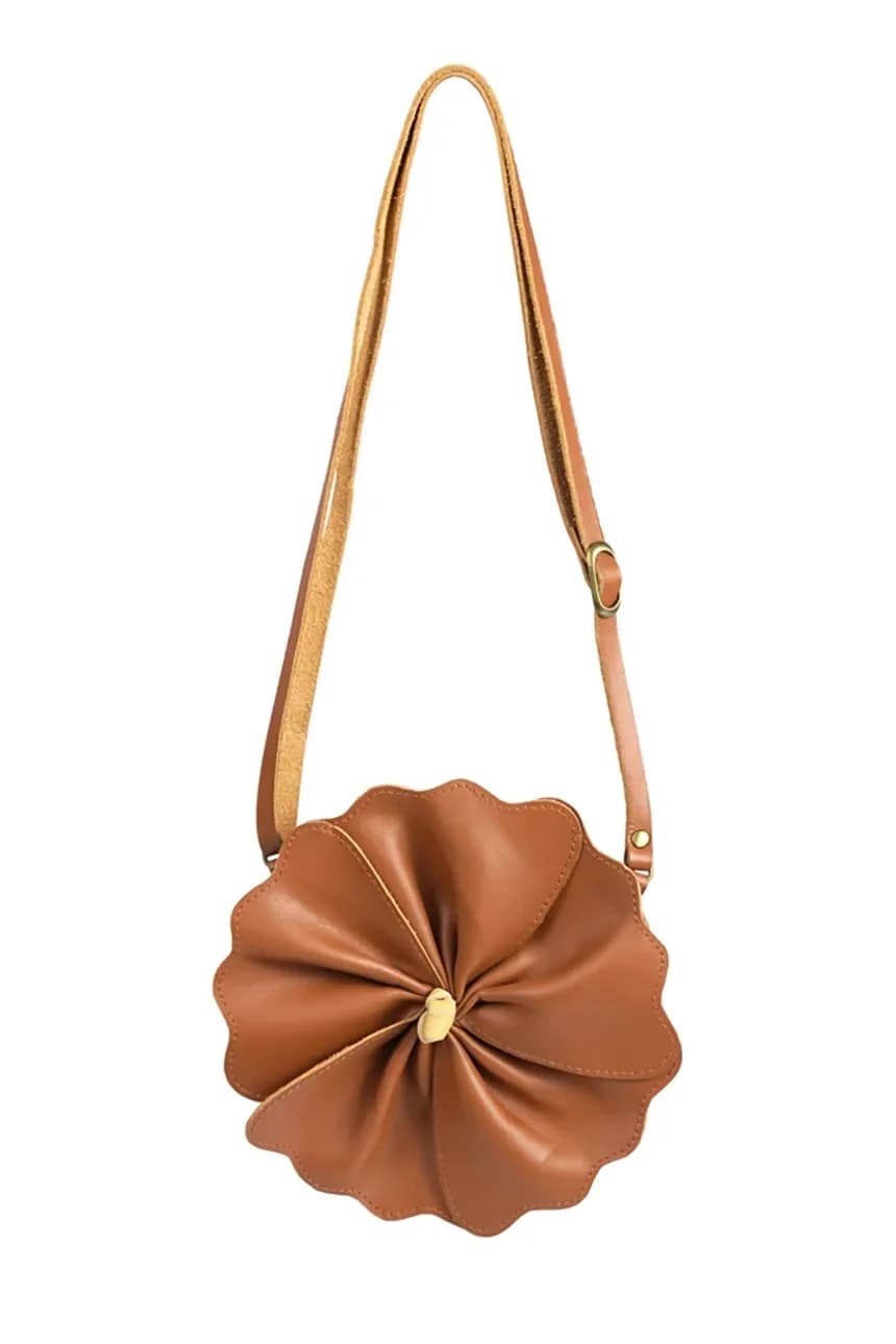 Toto Purse Hibiscus детская кожаная сумочка - фото 2