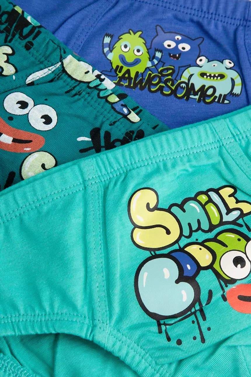 Детские хлопковые трусы, 3 шт. - фото 3