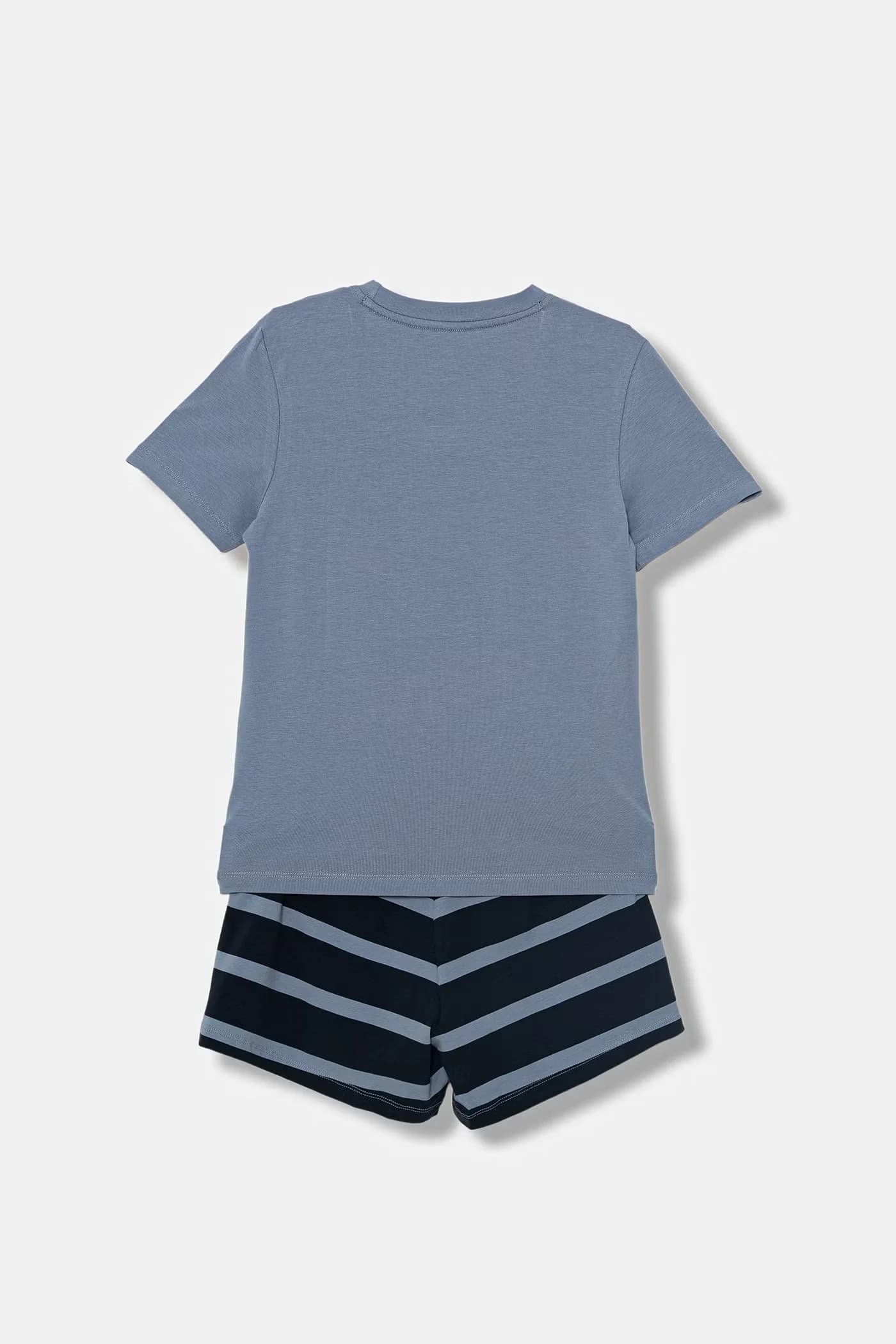 Хлопковая детская пижамная футболка - фото 2