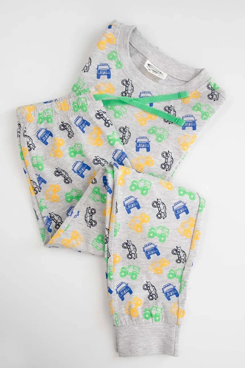 Детский хлопковый пижамный комплект - фото 5