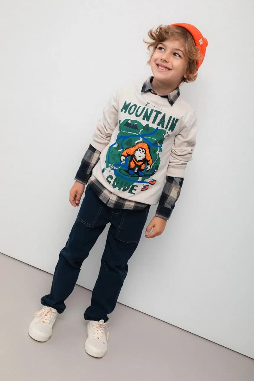 Детская хлопковая толстовка