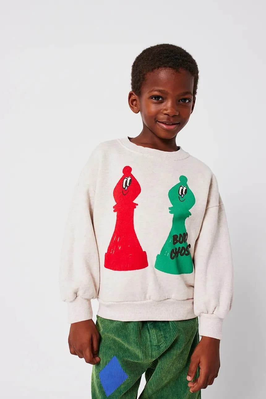 Детская хлопковая толстовка Checkmate