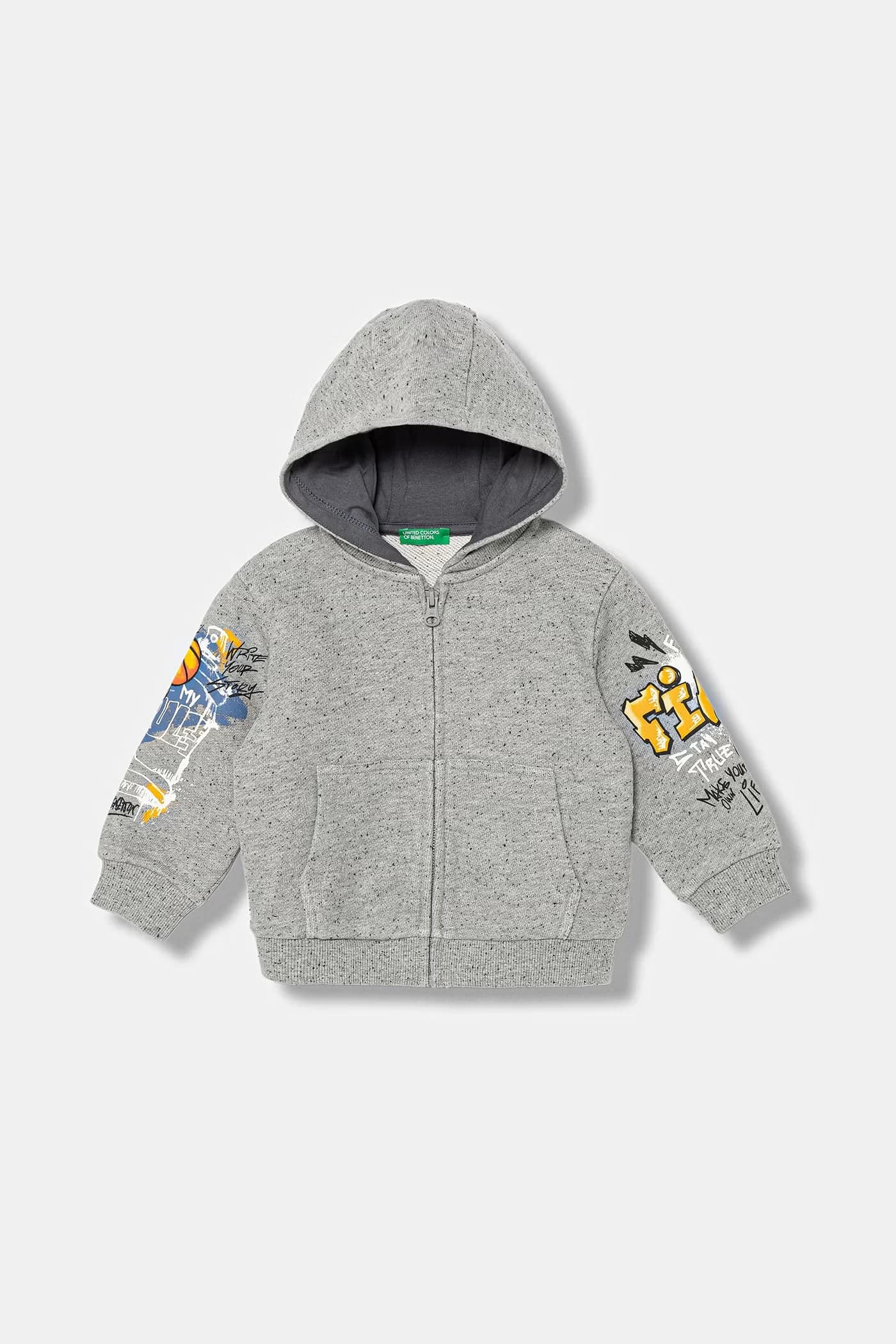 Детская хлопковая толстовка с капюшоном