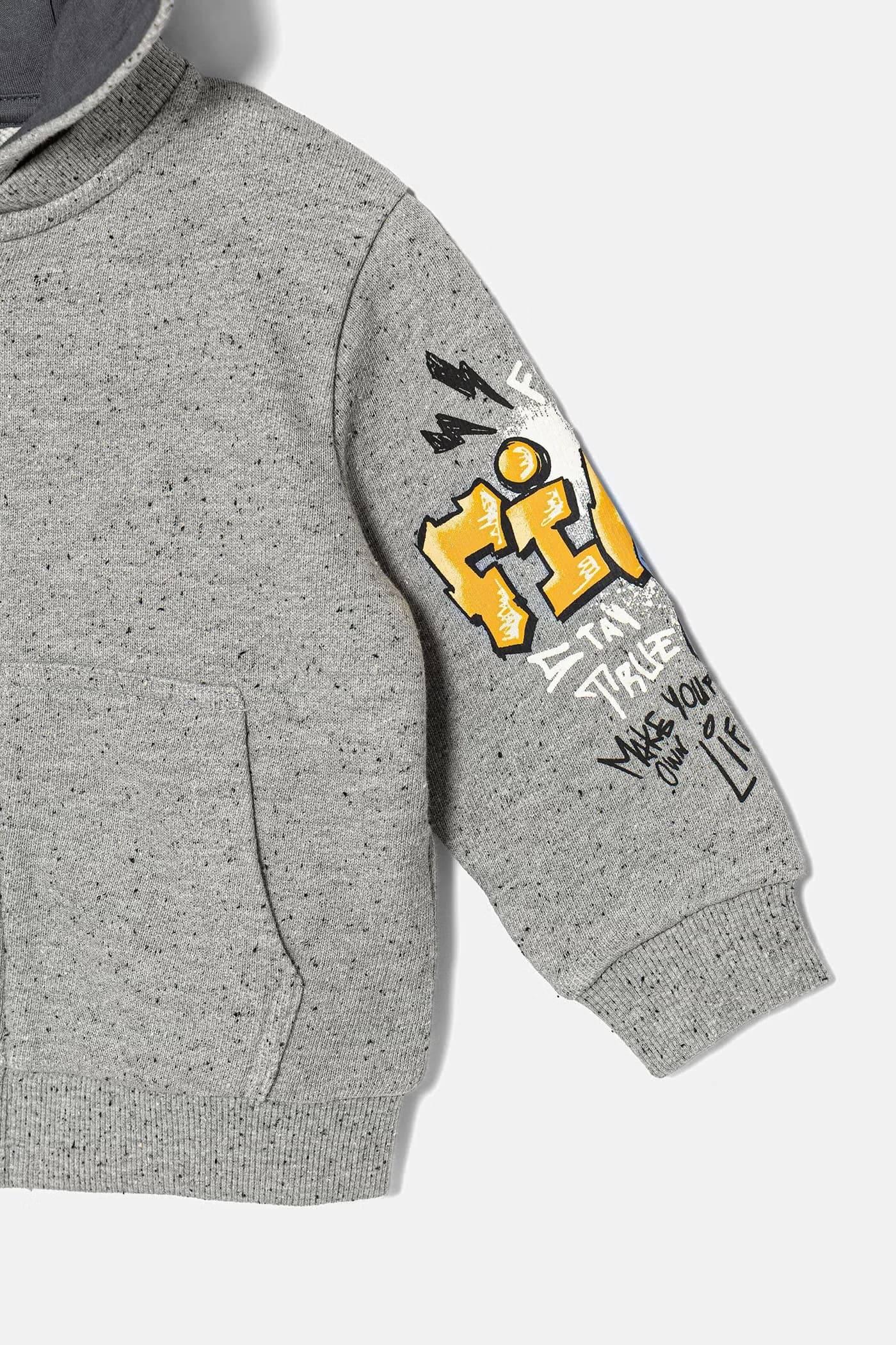 Детская хлопковая толстовка с капюшоном - фото 3