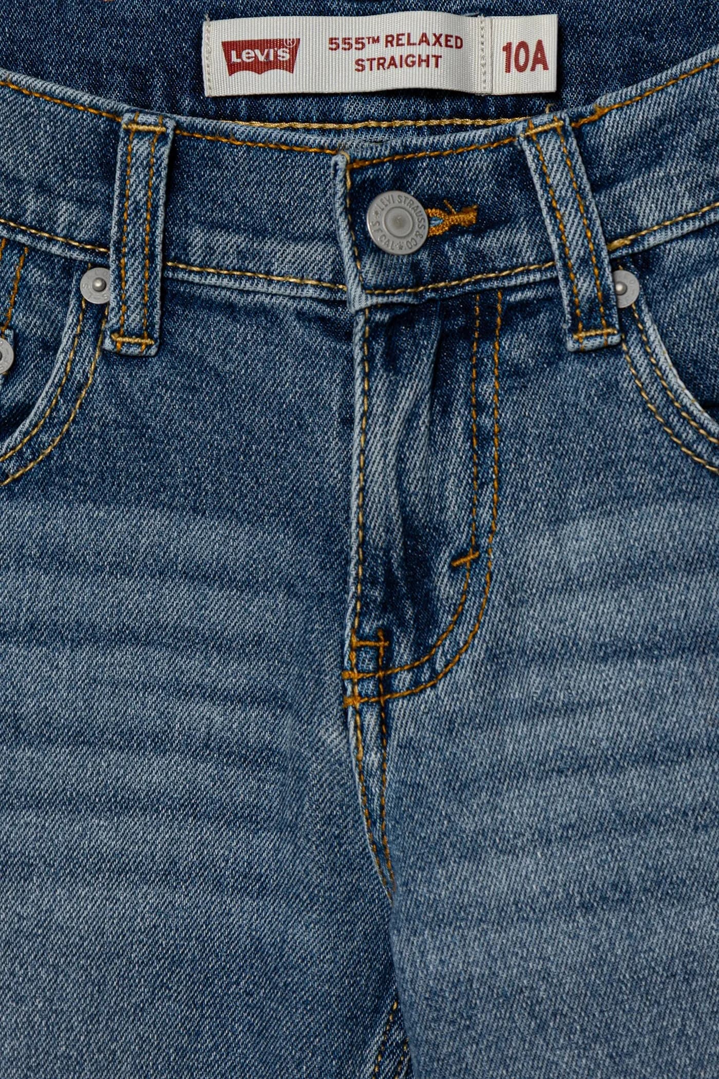 Детские джинсы 555 РАССЛАБЛЕННЫЕ ПРЯМЫЕ ДЖИНСЫ - фото 3