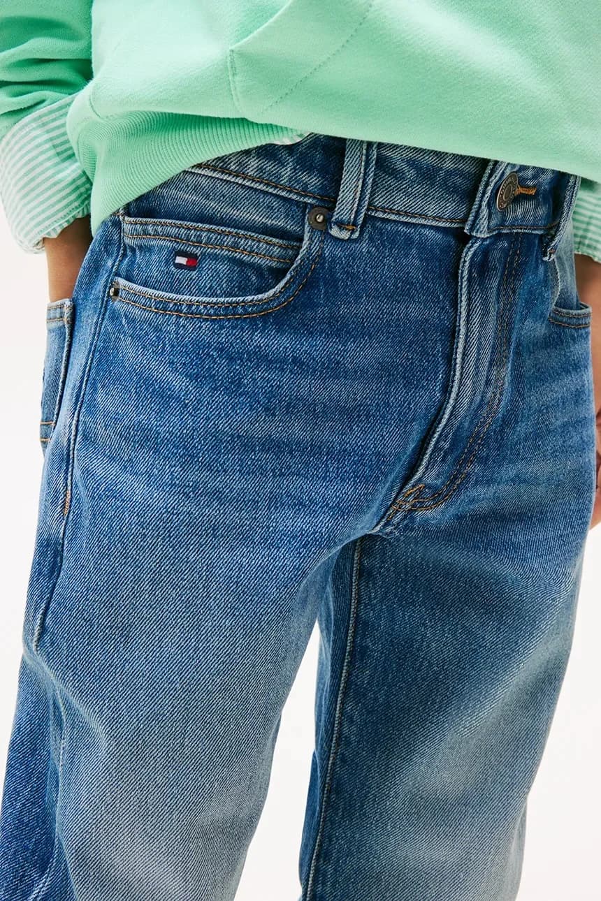 СОВРЕМЕННЫЕ ПРЯМЫЕ детские джинсы - фото 4