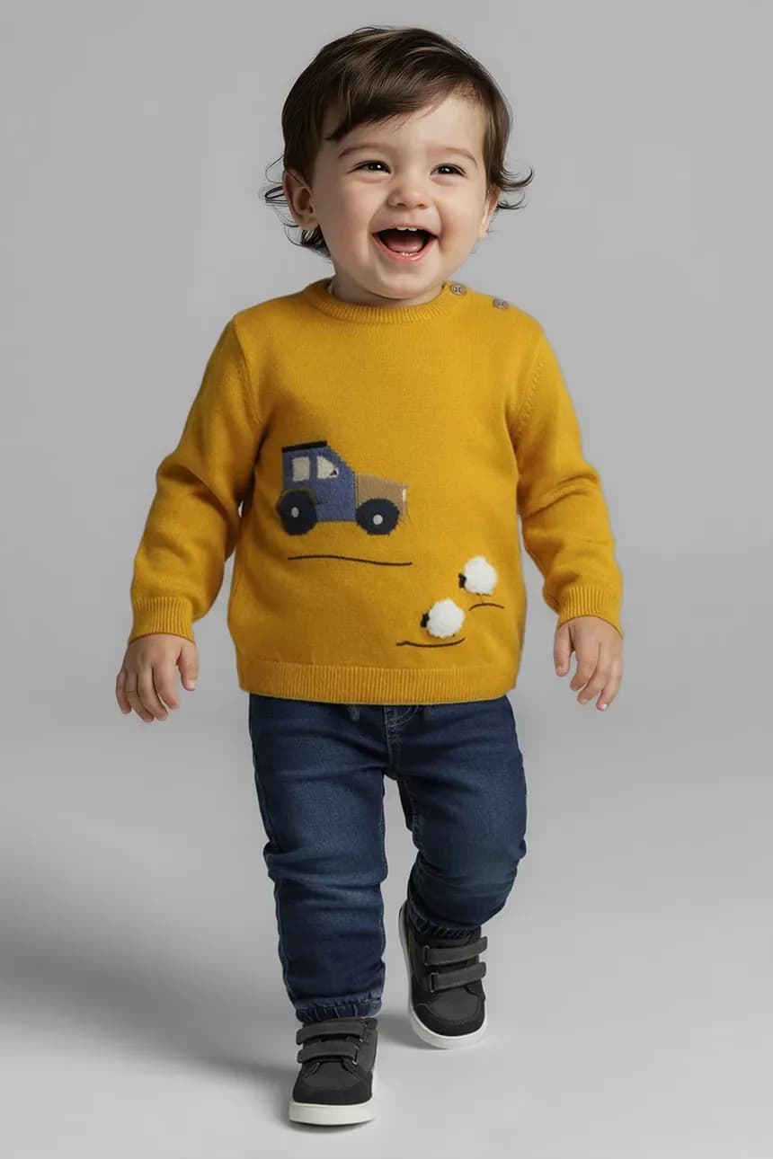 Детские джинсы-джоггеры из мягкого денима.