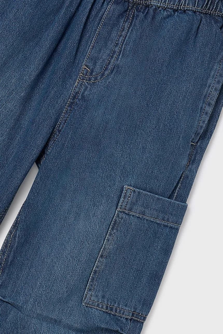 Детские джинсовые джинсы-карго - фото 4