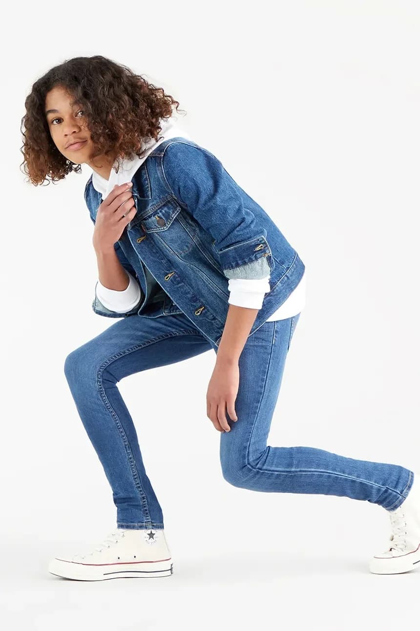 SKINNY TAPER JEANS детские джинсы - фото 8