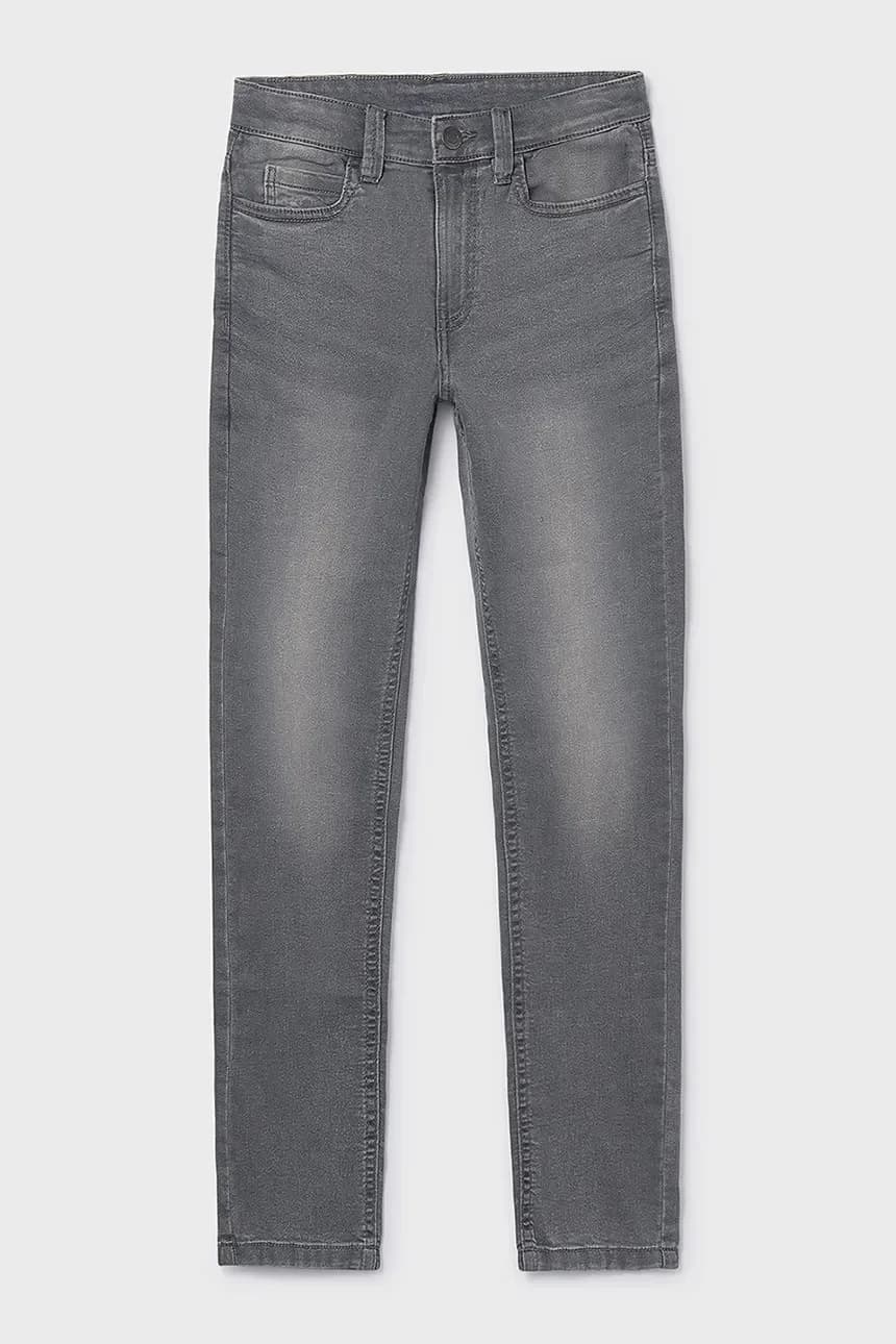 Детские джинсы приталенные базовые джинсы