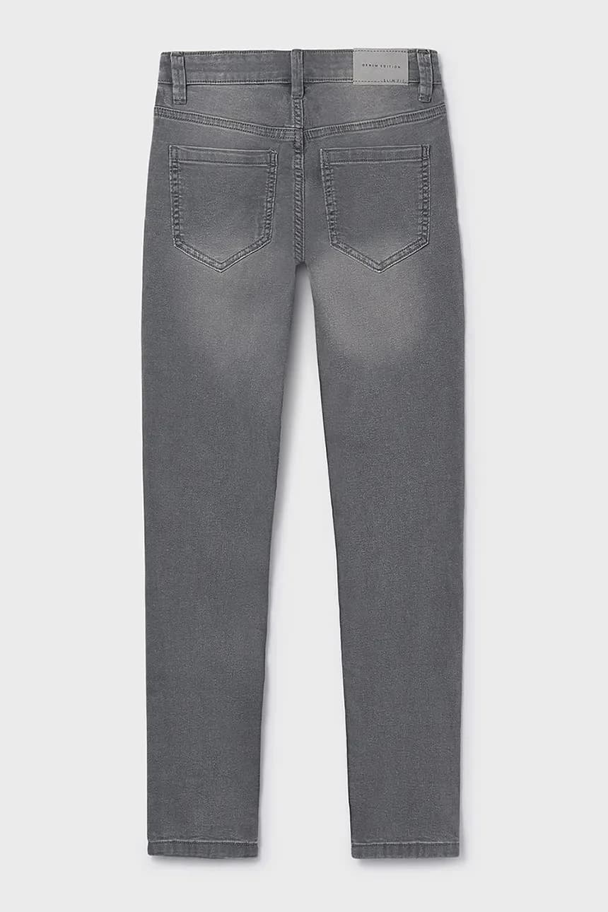 Детские джинсы приталенные базовые джинсы - фото 2