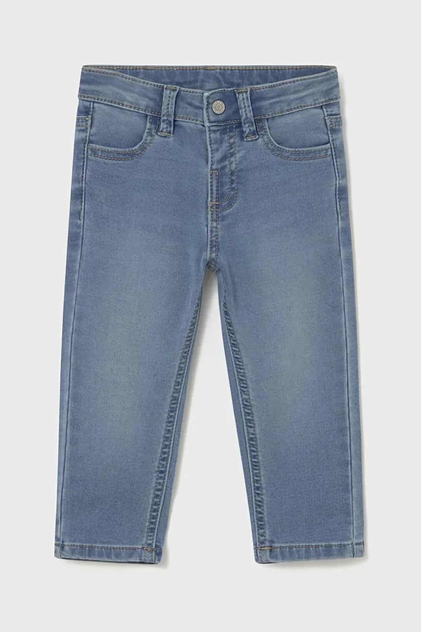 Детские джинсы из мягкого денима. - фото 2