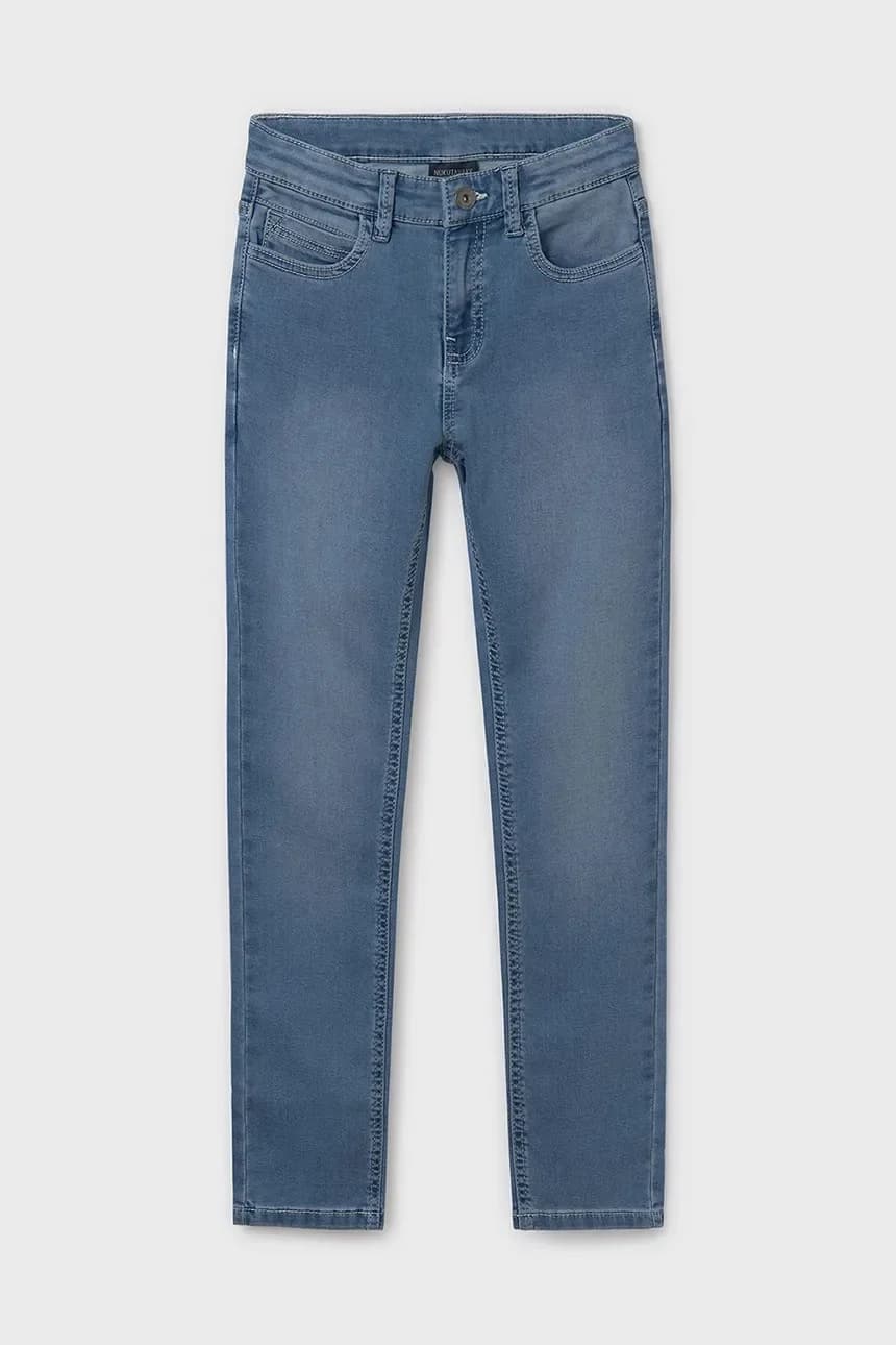 Детские джинсы из мягкого денима. - фото 2