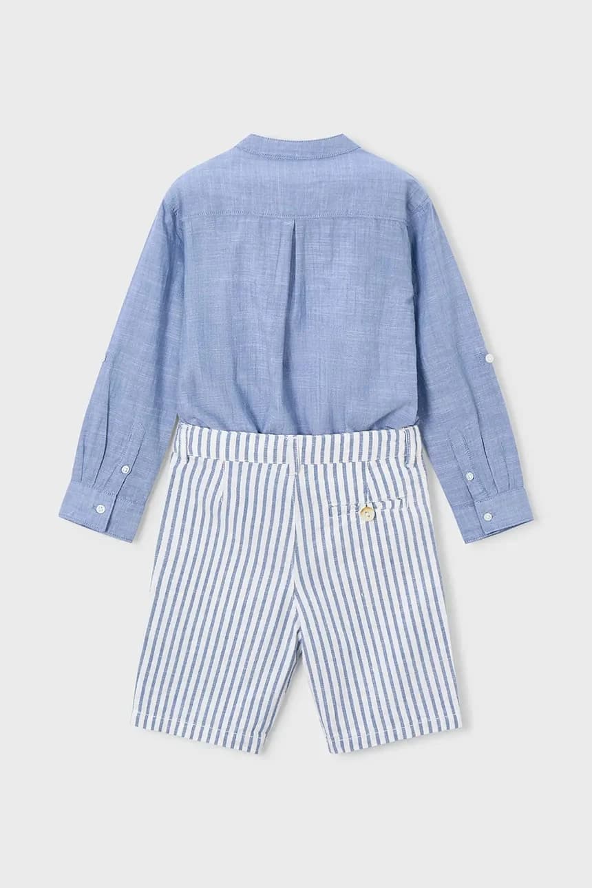 Детский комплект из смесового льна - фото 3