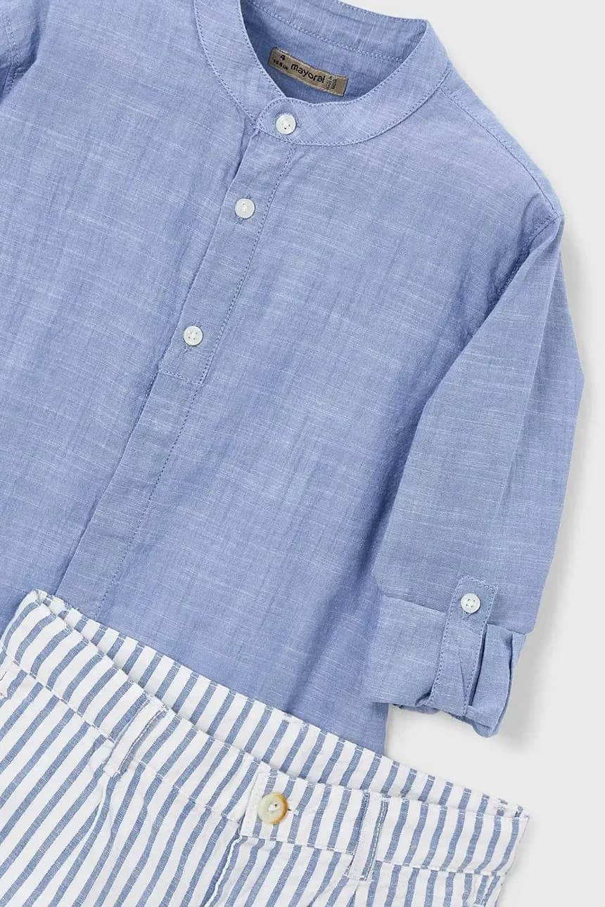 Детский комплект из смесового льна - фото 4