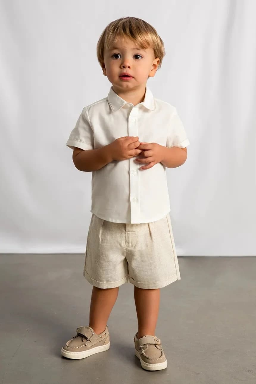 Детский комплект с оттенком льна