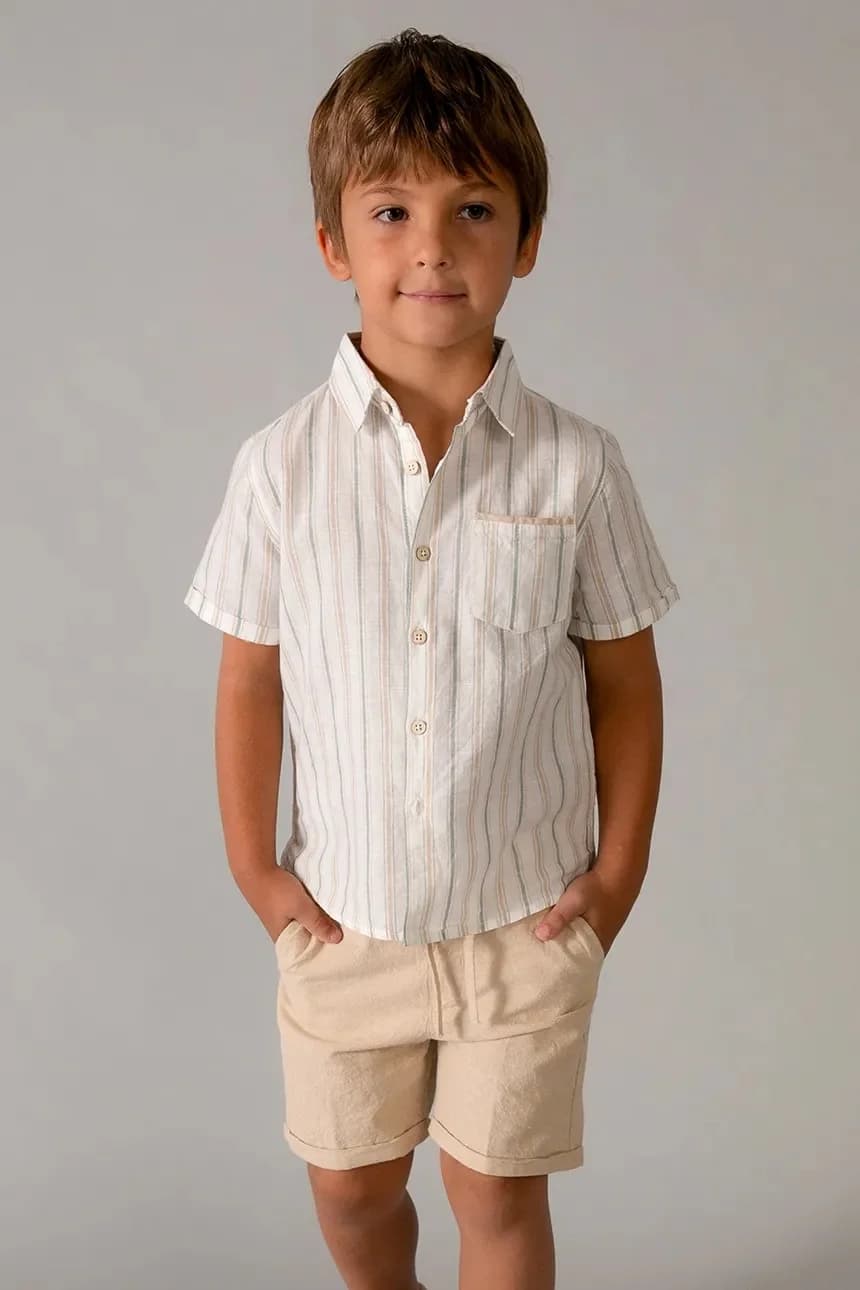 Детский комплект с оттенком льна