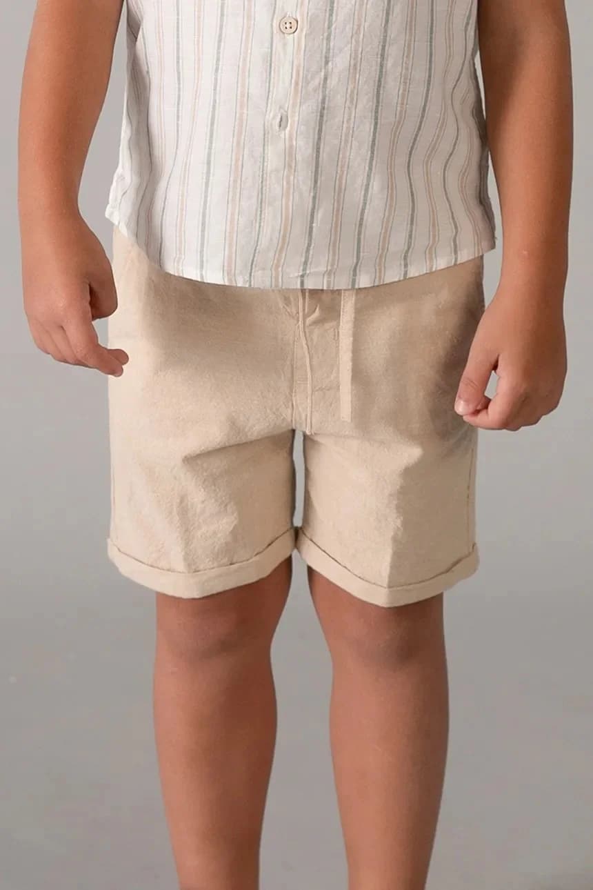 Детский комплект с оттенком льна - фото 6