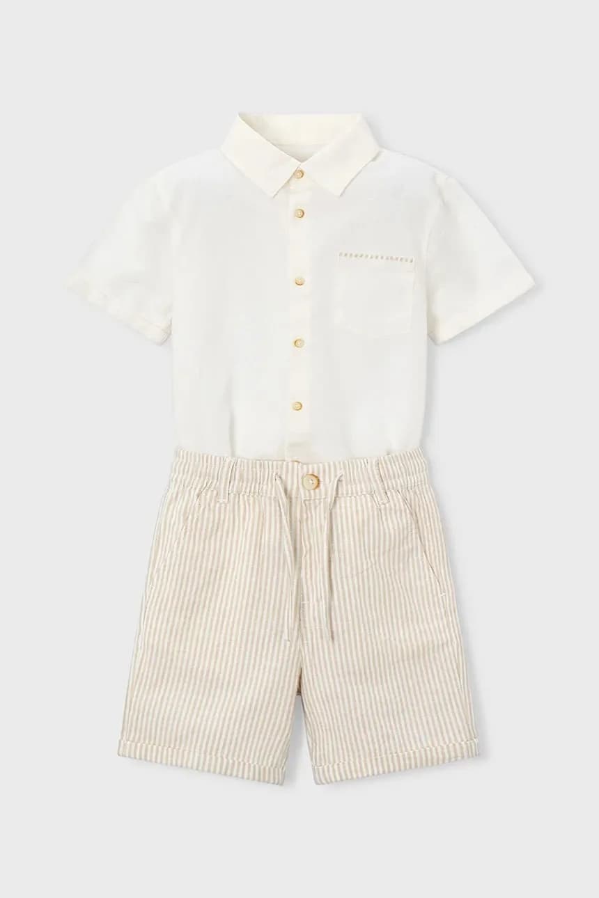 Детский комплект с оттенком льна - фото 2