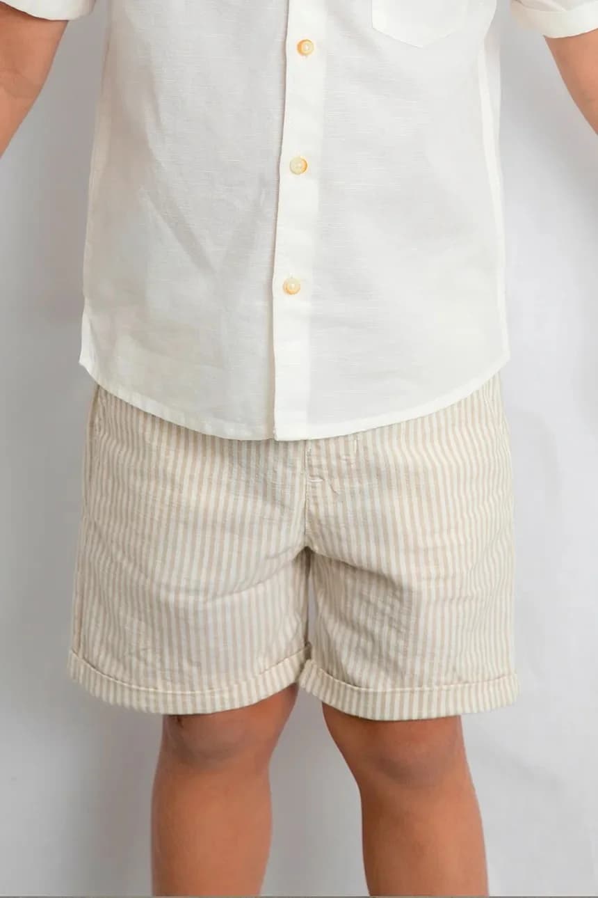 Детский комплект с оттенком льна - фото 5