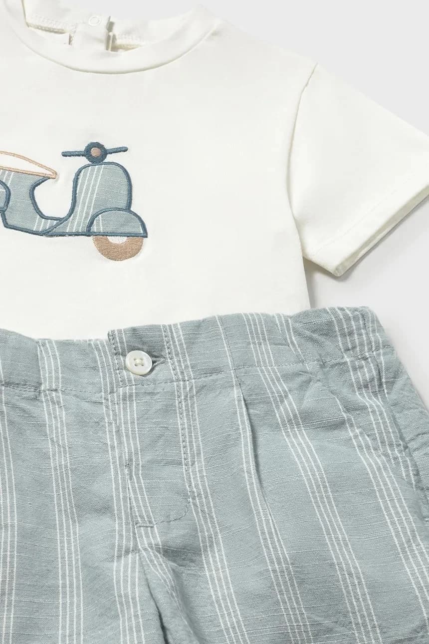 Детский комплект из смесового льна - фото 4