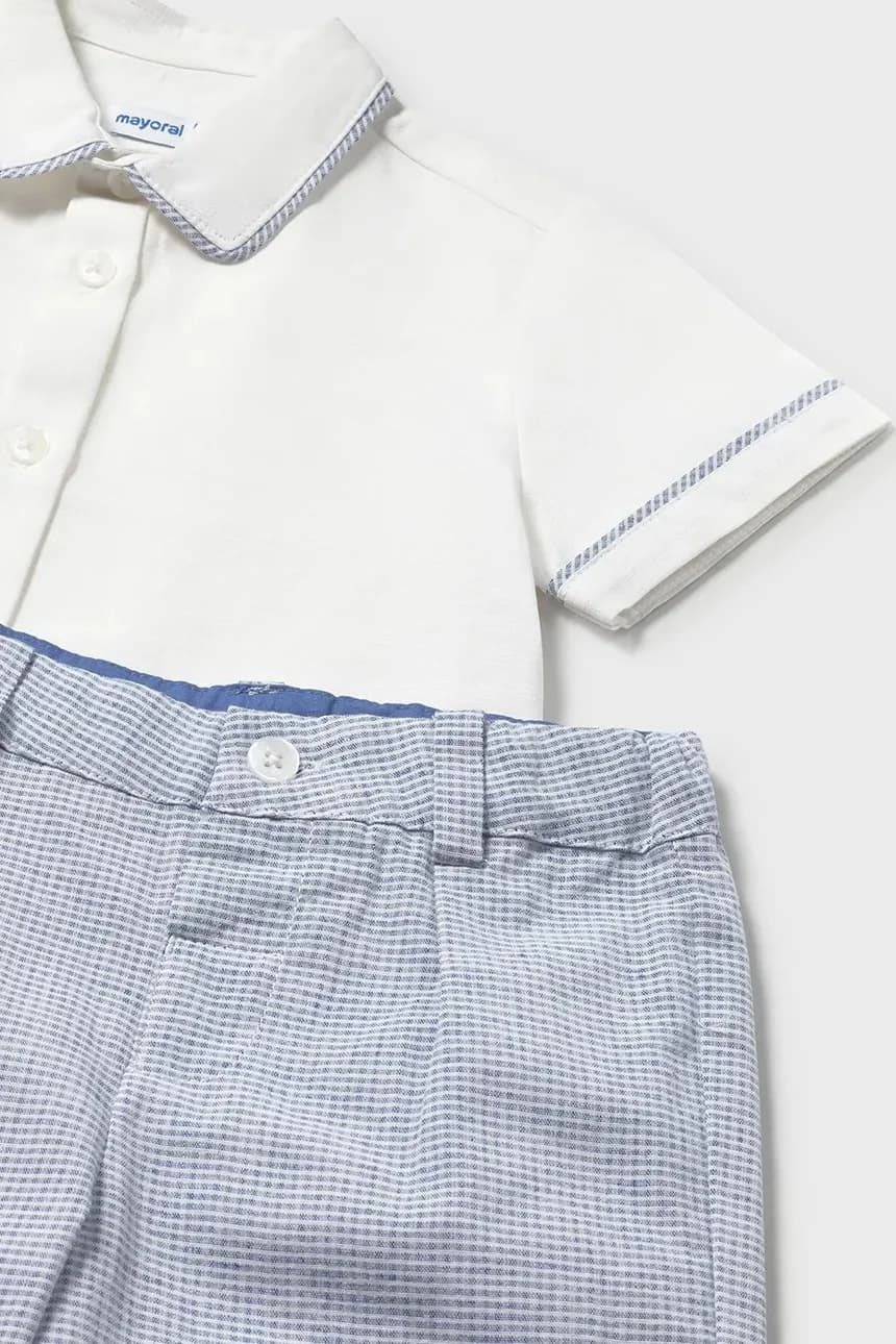 Детский комплект с оттенком льна - фото 4