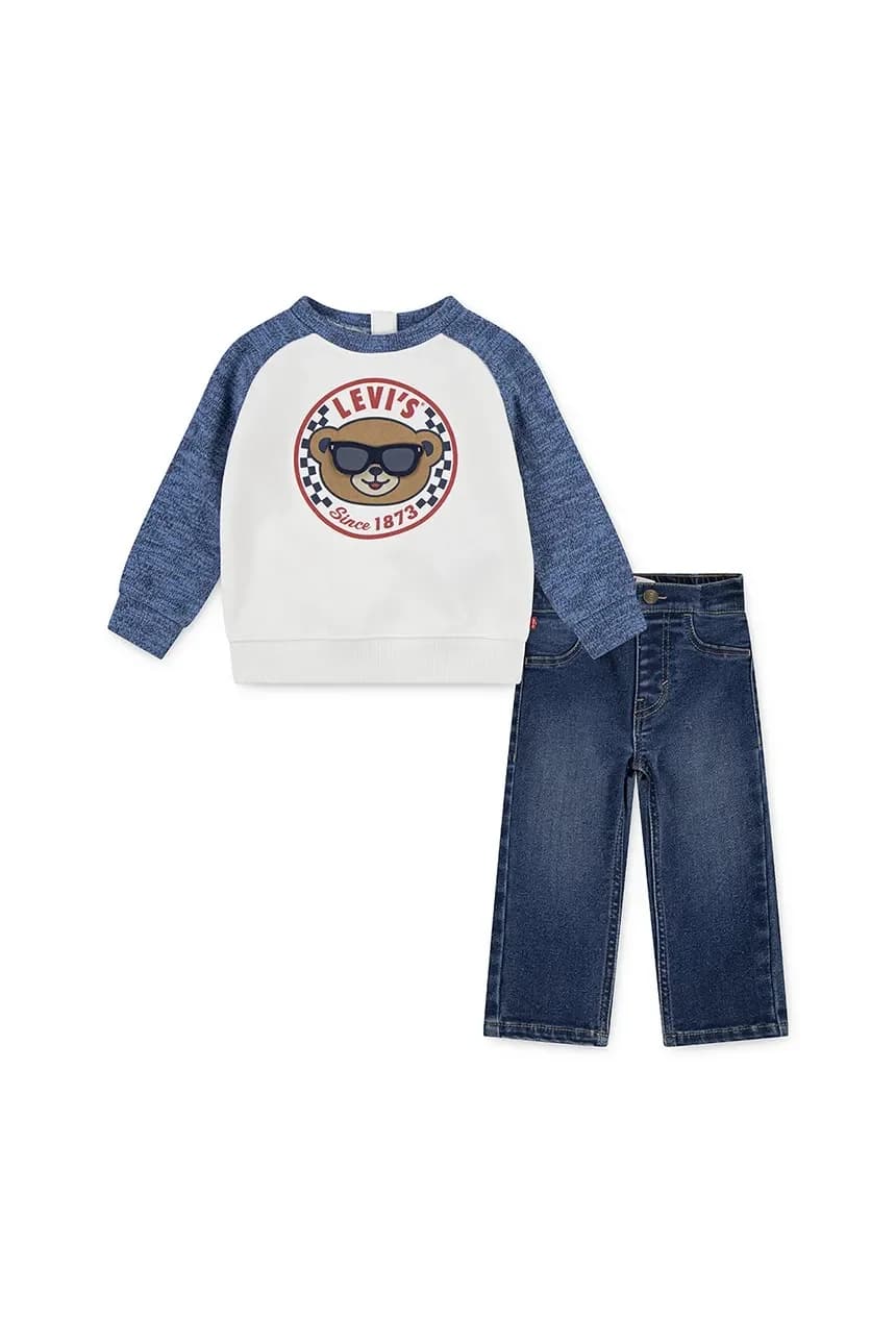 SNIT MOTO CREW & DENIM SET Комплект из 2 предметов для малышей